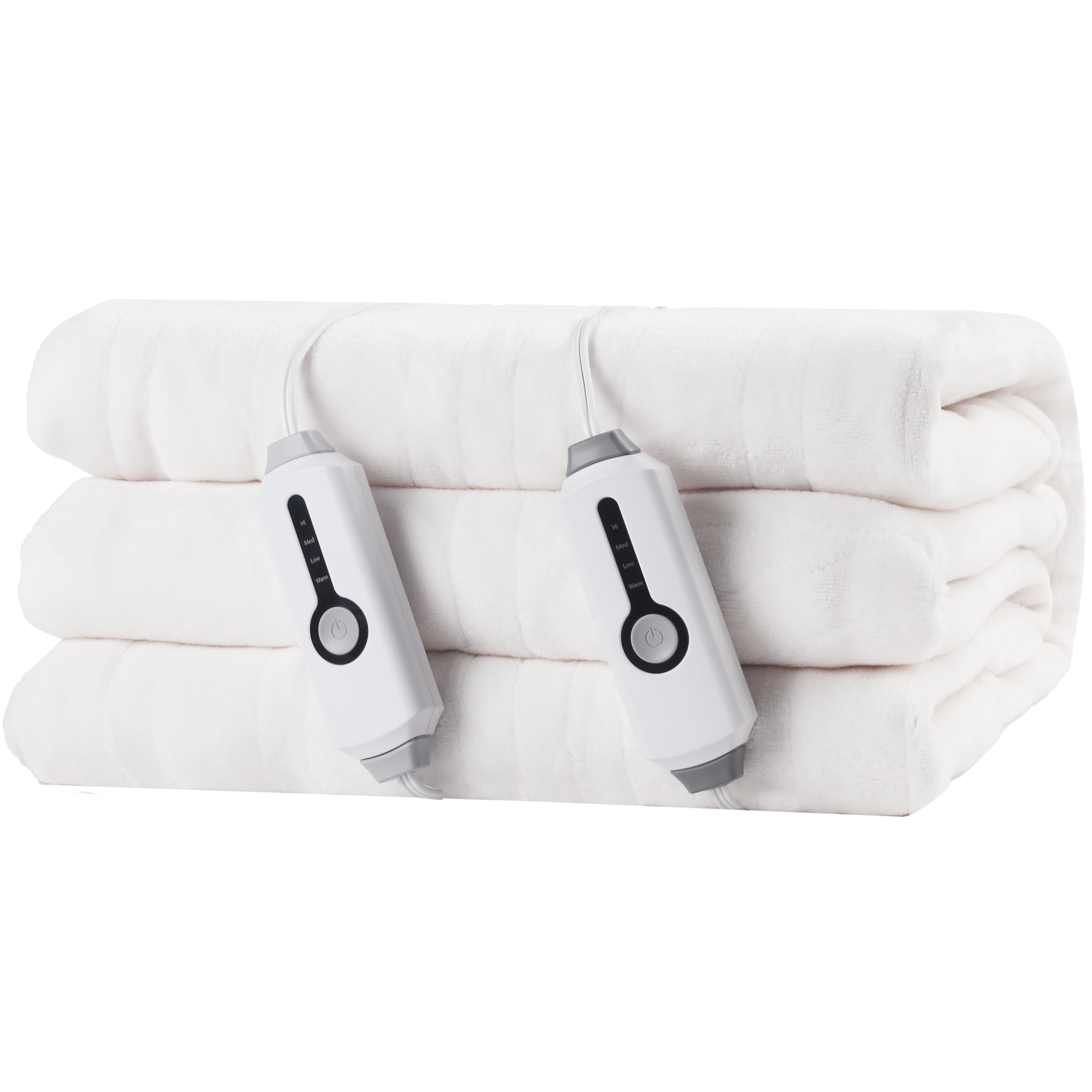 Coperta Elettrica Riscaldata 72"x84" Taglia Completa, Morbido Pile di Corallo con 4 Livelli di Riscaldamento e Spegnimento Automatico dopo 10 Ore, Lavabile in Lavatrice, Tessuto Morbido e Accogliente per la Casa, Grigio Scuro