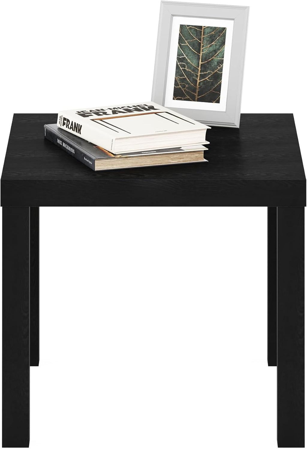 Furinno Classic Homey Square Parsons Side End Table, 1-Pack, Black