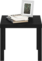 Furinno Classic Homey Square Parsons Side End Table, 1-Pack, Black