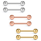 Ruifan 316L Stainless Steel Nipple Shield Barbell Ring Bar Body Piercing 14G