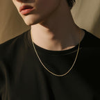 Corrente PESFIOLO de Ouro 14K para Mulheres Correntes de Ouro 14K na Moda para Homens Colares Correntes Colares Femininos Correntes de Cabo Colares para Homens 16-26IN (22in)