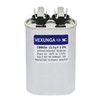 45/5 uF 45+5 MFD 370V or 440V Dual Run Start Round A/C Capacitor 45 5 uF 370 440 Volt VAC CBB65B Air Conditioner Capacitors for AC Unit Fan Motor Start or Heat Pump or Condenser Straight Cool
