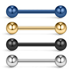 Ruifan 316L Stainless Steel Nipple Shield Barbell Ring Bar Body Piercing 14G