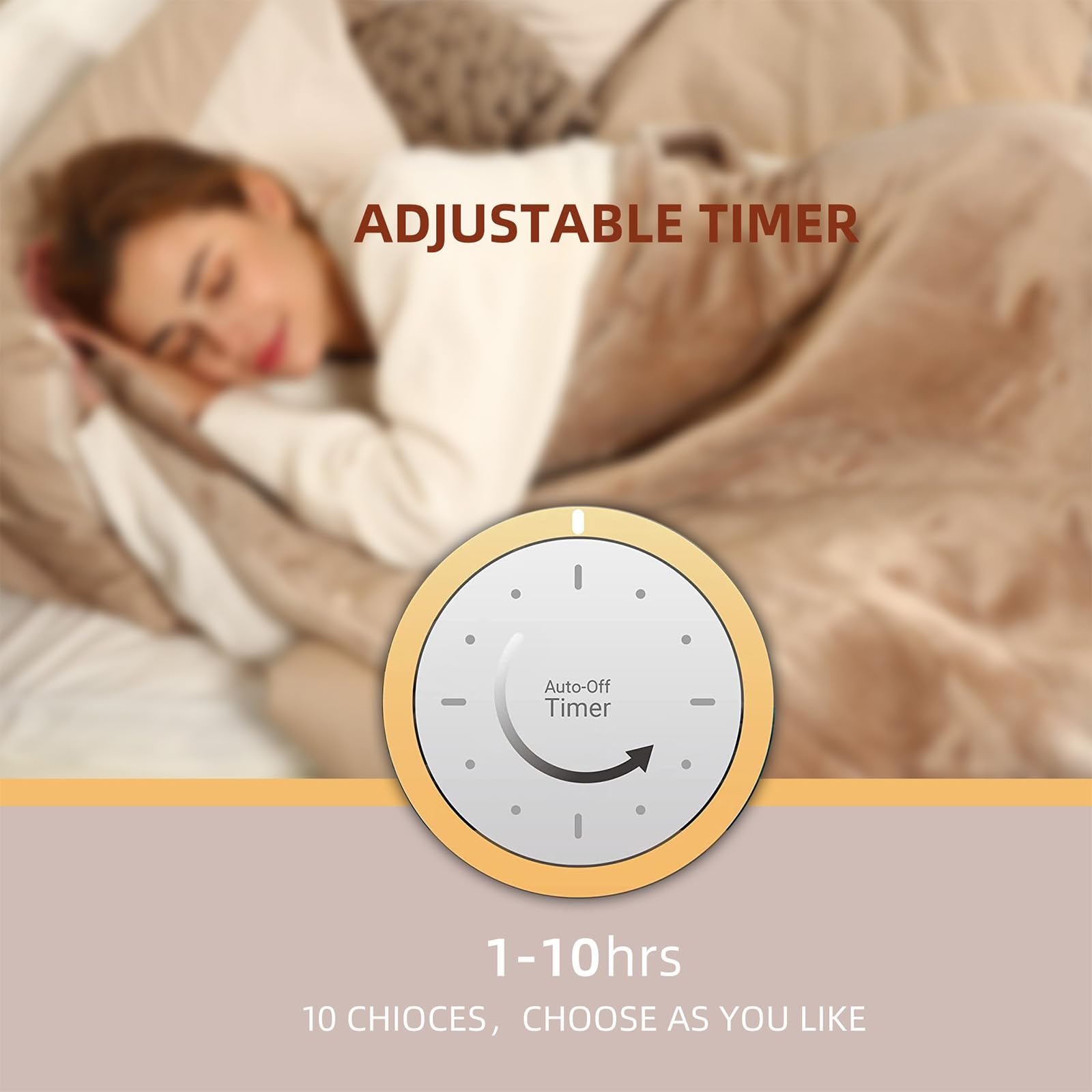 Coperta Elettrica Riscaldata Plaid con 5 Livelli di Riscaldamento e Spegnimento Automatico dopo 4 Ore, Plaid Riscaldato 50"x60" con Certificazione ETL e FCC per Casa e Ufficio, Lavabile in Lavatrice, Grigio Scuro