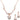 Mariell Rose Gold Vintage Crystal Necklace and Earrings Wedding Jewelry Set for Brides, Bridesmaids, Prom
