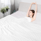 Elegear Revolutionary Cooling Blanket Queen Absorbs Heat to Keep Body Cool for Night Sweats, Arc-Chill3.0 Cool Fiber Q-Max>0.5 for Hot Sleepers, Lightweight Summer Cold Blankets for Sleeping 79“ x 86”