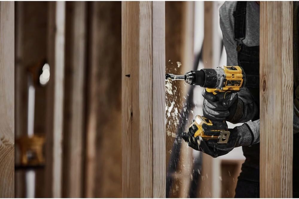DEWALT 20V MAX Hammer Drill, 1/2", Cordless and Brushless, Compact With 2-Speed Setting, Bare Tool Only (DCD805B)