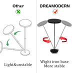 Small Side Table, Metal Round Drink Table, Desktop Diameter 9.99“ for Living Room Bedroom Small Spaces Sofa Couch Chair, Black