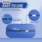 Rechargeable Electric Letter Opener - Electric Envelope Opener, Letter Openers Envelope Slitter for Office & Home Desks, Mail Openers with Safe Cutting and Portable Design