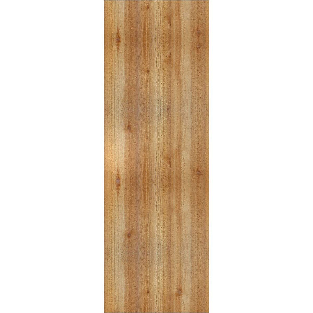 Ekena Millwork RBJ06S16X048RWR TimberCraft Three 5 3/8" Boards Joined Board-n-Batten, Rustic Wood Shutters (Per Pair), 16 1/8"W x 48"H, Rough Sawn Western Red Cedar