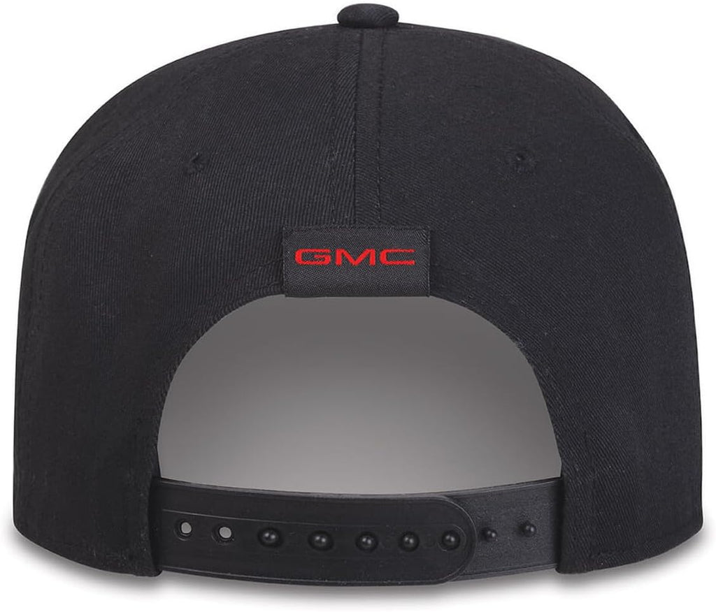 GMC AT4 Pro-Shaped Hat - Captain's Cord Snapback Cap - Officially Licensed by GM Black