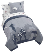 Jay Franco Minecraft Creeper Twin Comforter Set - 5 Piece Bedding Includes Sheet Set & Pillow Covers - Super Soft Gren & Gray Bedding