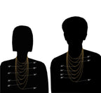 Corrente Caixa Maciça de Ouro Amarelo 14k GOLDPAR 1.05MM Colar para Mulheres Joias com Fecho Lagosta - 18"