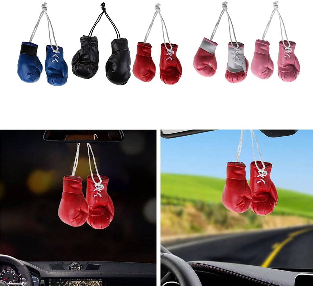 Mini Boxing Gloves - Miniature Accessories for Hanging Bag, Decorative Toys for Home, Car, Christmas Party Decor