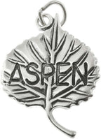 Aspen Colorado Tree Leaf 925 Sterling Silver Charm Pendant Bracelet Jewelry Making Supply