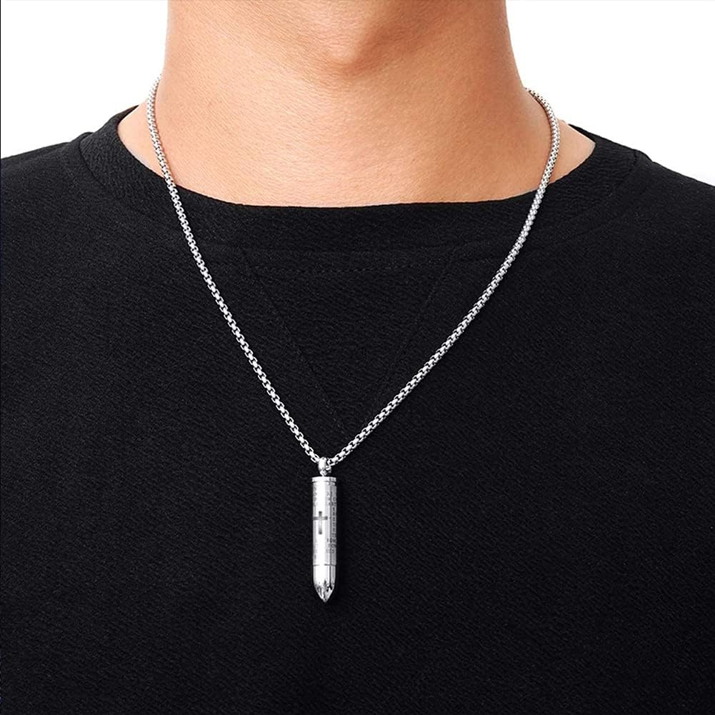 2PCS Urn Necklaces for Ashes, Cremation Necklack for Ashes, Urn Necklaces for Ashes for Women Men, Cremation Jewelry Locket Stainless Steel Keepsake Waterproof Memorial Pend…