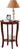 Convenience Concepts American Heritage Round End Table with Shelf, Mahogany