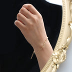 Bracelets en code Morse JoycuFF Pas Aujourd'hui Satan pour Femmes Mère Fille Amie Inspirants Motivation Encouragement Bijoux en acier inoxydable Cadeaux Bracelet en or