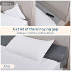 بالشتک گوه‌ای تخت پادشاه وکیا برای پشت‌سری/پرکننده شکاف تخت/بالشت پشت‌سری، بالشتک گوه‌ای برای شکاف پشت‌سری (0-6 اینچ)، بالشتک شکاف تخت، جلوگیری از گم شدن بالشت‌هایتان، تلفن