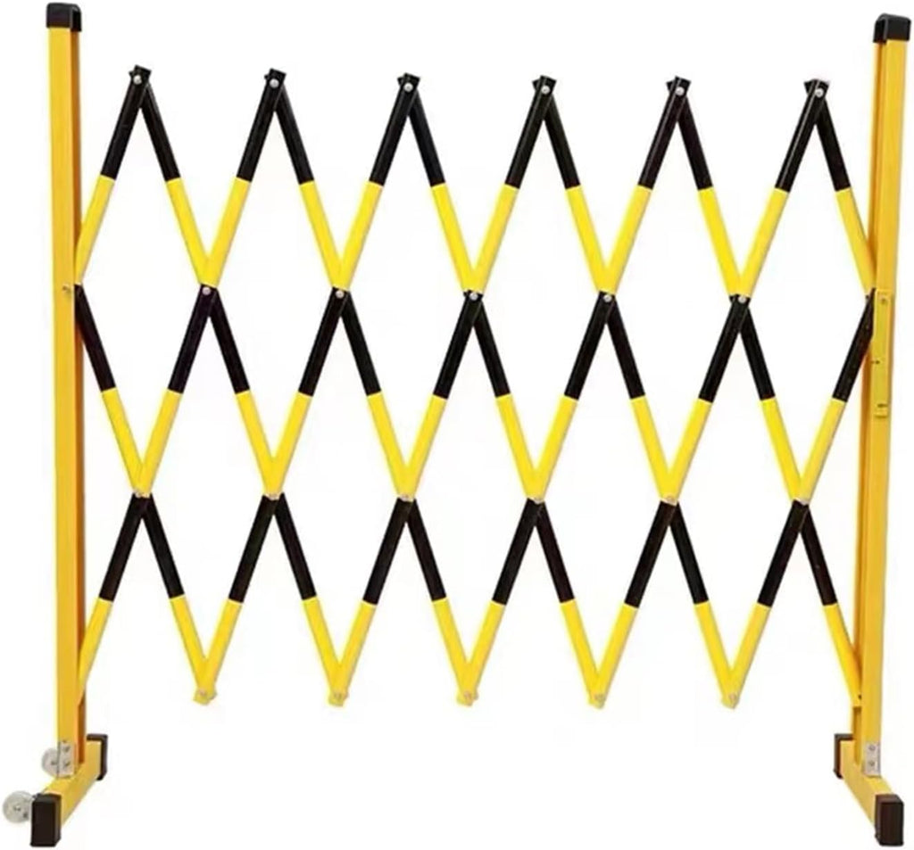 Expandable Security Gate - Mobile Parking Barrier High Driveway Fence | Retractable Traffic Barricade Folding Portable Scissor Gate for Outdoor Road Garage Construction