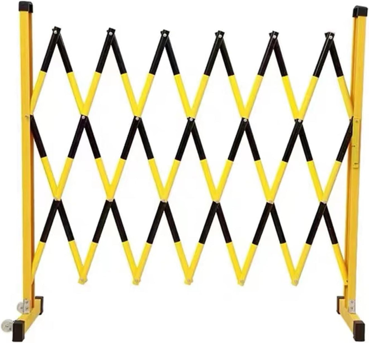 Expandable Security Gate - Mobile Parking Barrier High Driveway Fence | Retractable Traffic Barricade Folding Portable Scissor Gate for Outdoor Road Garage Construction