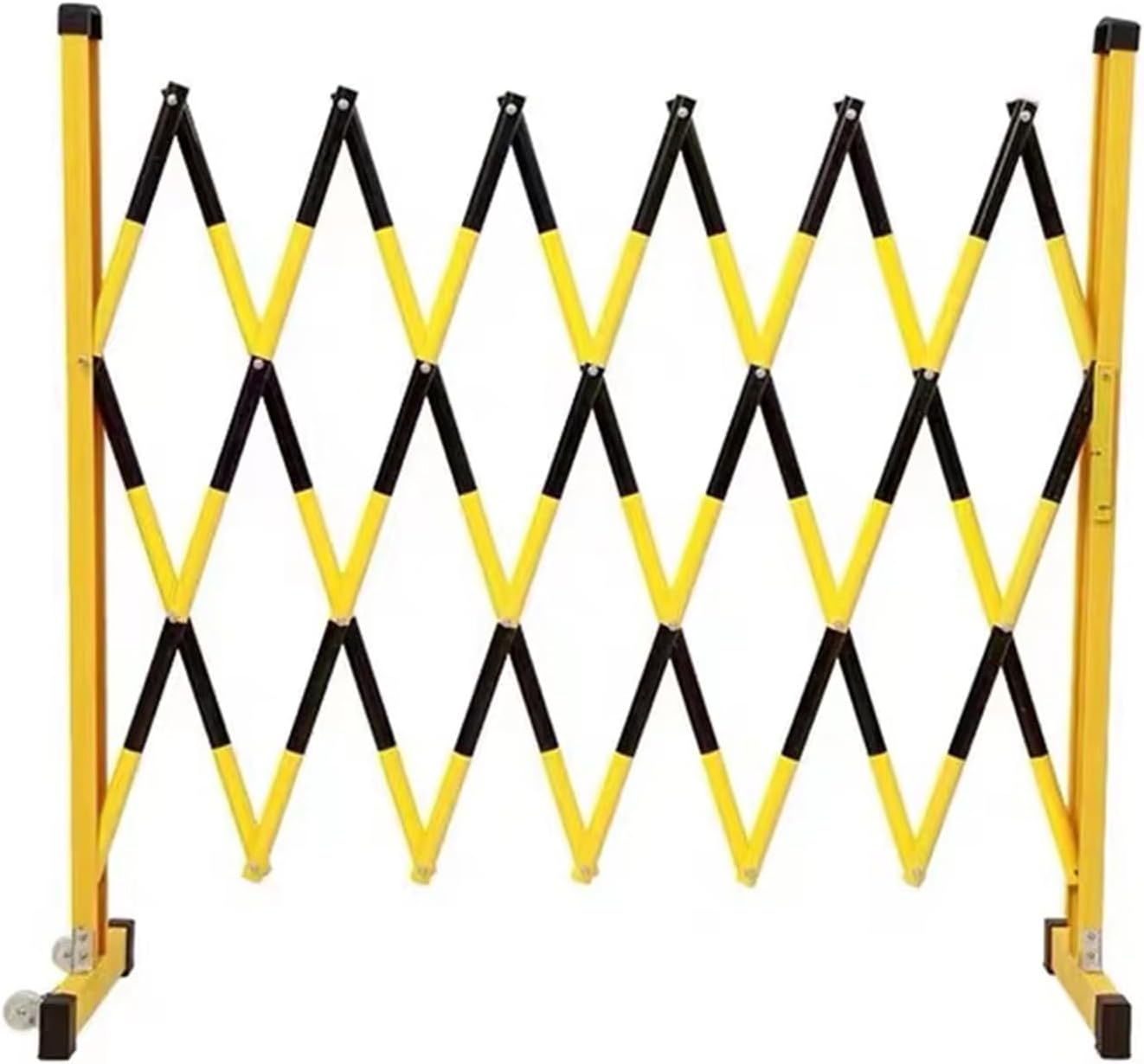 Expandable Security Gate - Mobile Parking Barrier High Driveway Fence | Retractable Traffic Barricade Folding Portable Scissor Gate for Outdoor Road Garage Construction