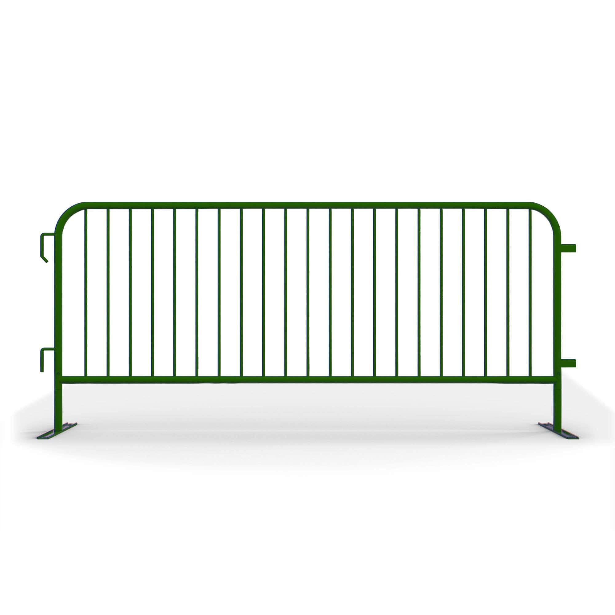 Angry Bull Barricades Metal Interlocking Steel Barricade (8.5 Ft. Heavy Duty, Bridge Feet, Grey Powder Coated, Set of 20)