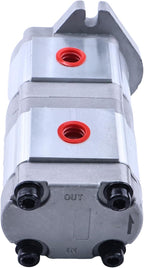 FridayParts Hydraulic Double Gear Pump HGP-33A-F6/6R HGP33AF66R Replacement