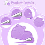 6-pak brevåbner kuvertåbner i katteform, Luxiv kuvertåbner til kvinder, mænds poståbningsværktøj mini sikkert brevpakkeåbningsværktøj til kontor, hjem (6)