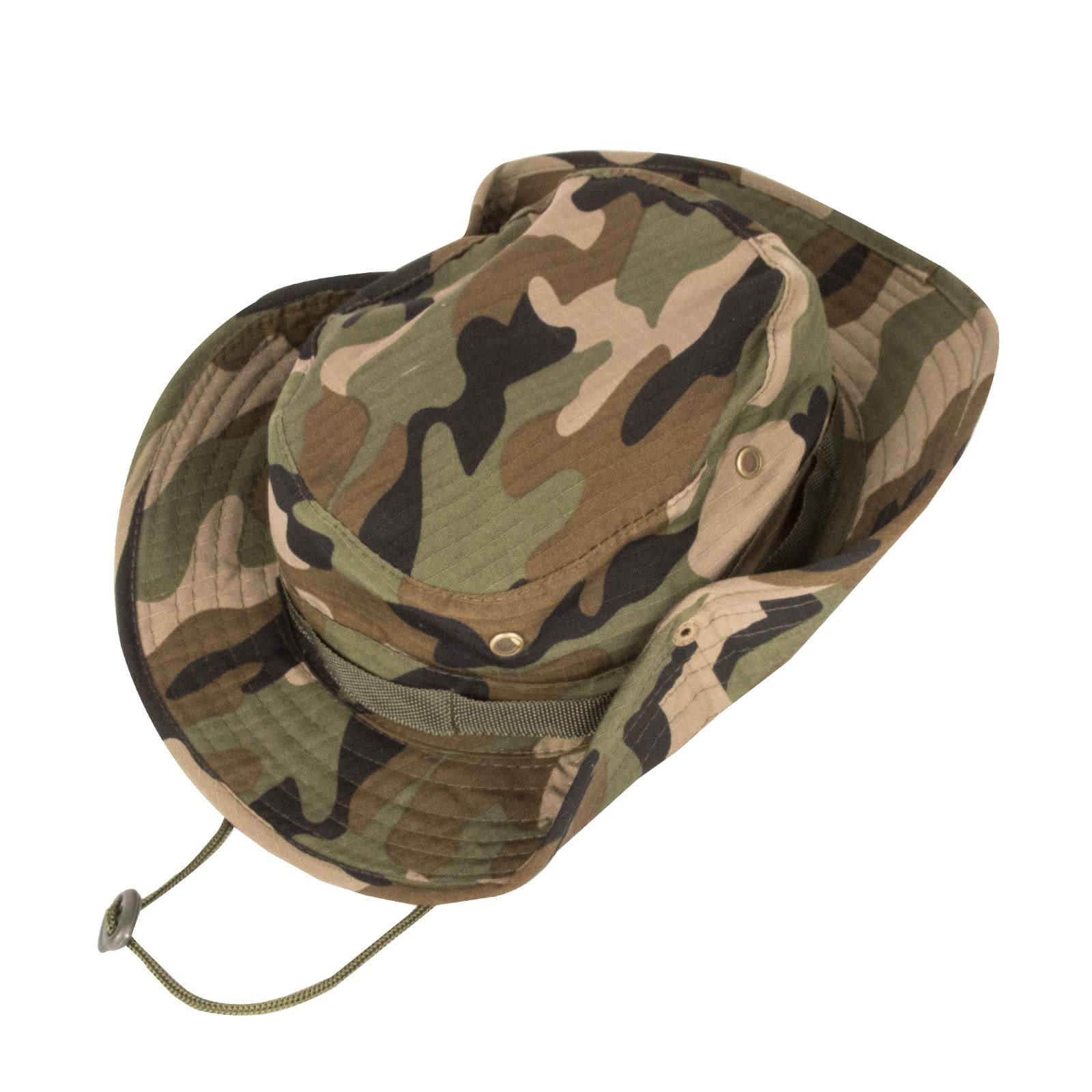 Chapeaux de soleil pour hommes femmes chapeau bob UPF 50+ chapeau boonie pliable protection UV randonnée plage pêche été safari (1 paquet-camouflage jungle)