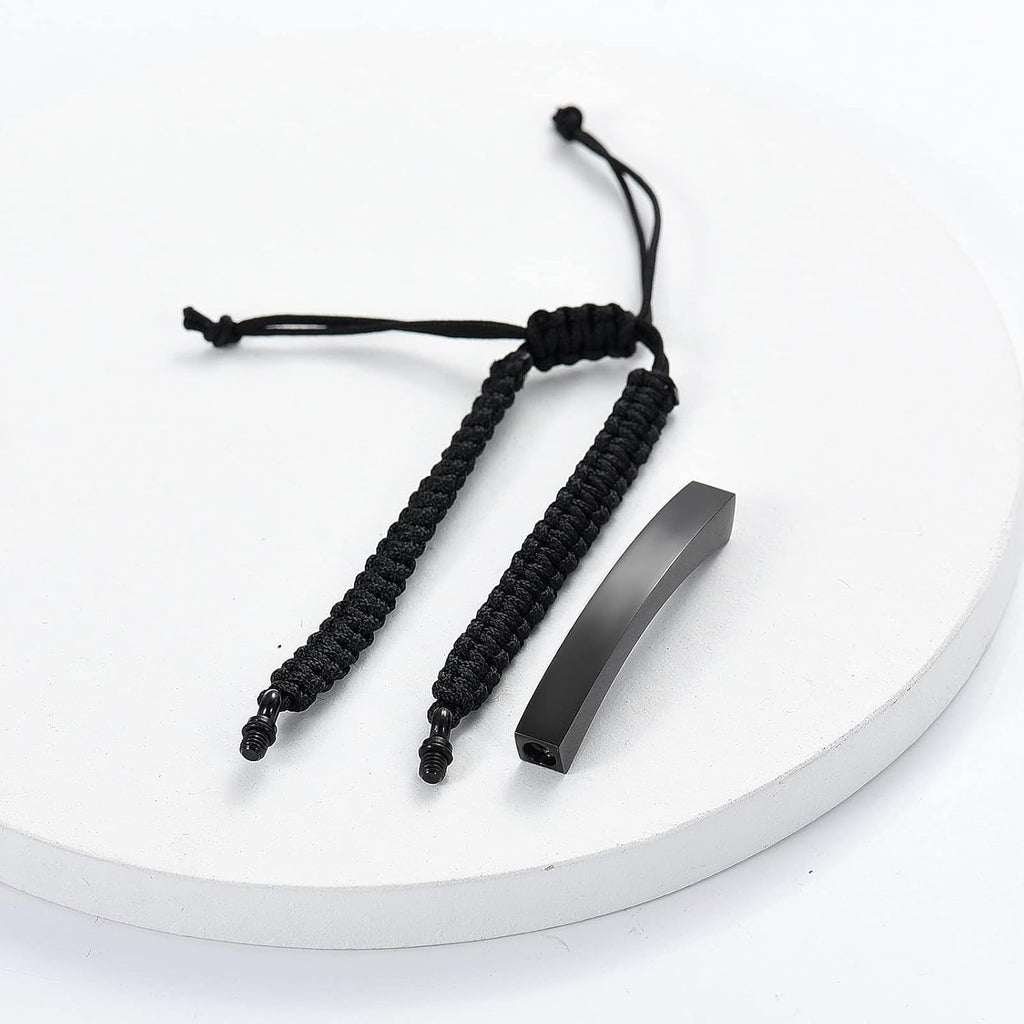 RIPFEVURN 3 Pack Cremation Jewelry Urn Bracelet for Ashes for Women Men Adjustable Memorial Keepsake Bangle Rope Braided Bracelet