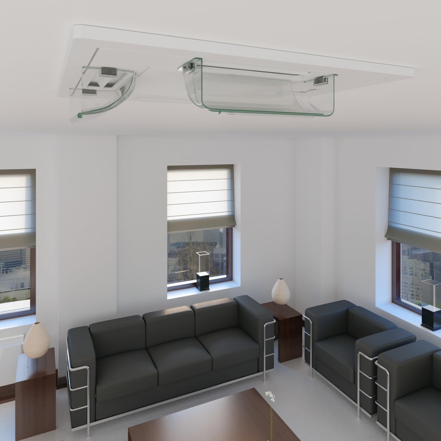 Home Intuition Heat and Air Vent Deflector 8.5" to 15" Magnetic Non Melting Adjustable for Vents, Sidewall, and Ceiling Registers, 2 Pack