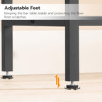 HOOBRO Bar Table with Charging Station, Rectangular Pub Table, High Top Coffee Table, Counter Bar Height Table, Narrow Long Dining Table, 35.4" L x 15.7" W x 35.6" H, Rustic Brown and Black BF90UBT01