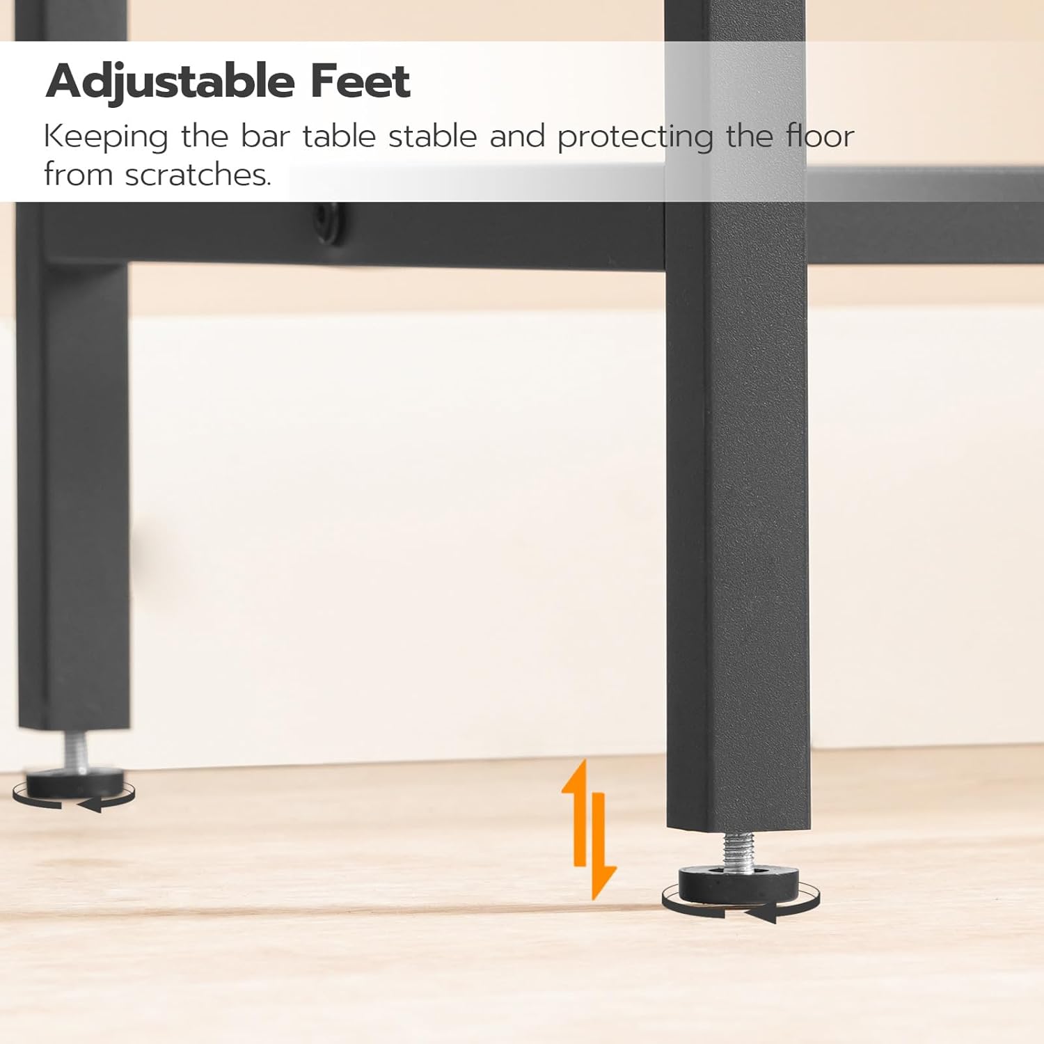 HOOBRO Bar Table with Charging Station, Rectangular Pub Table, High Top Coffee Table, Counter Bar Height Table, Narrow Long Dining Table, 35.4" L x 15.7" W x 35.6" H, Rustic Brown and Black BF90UBT01