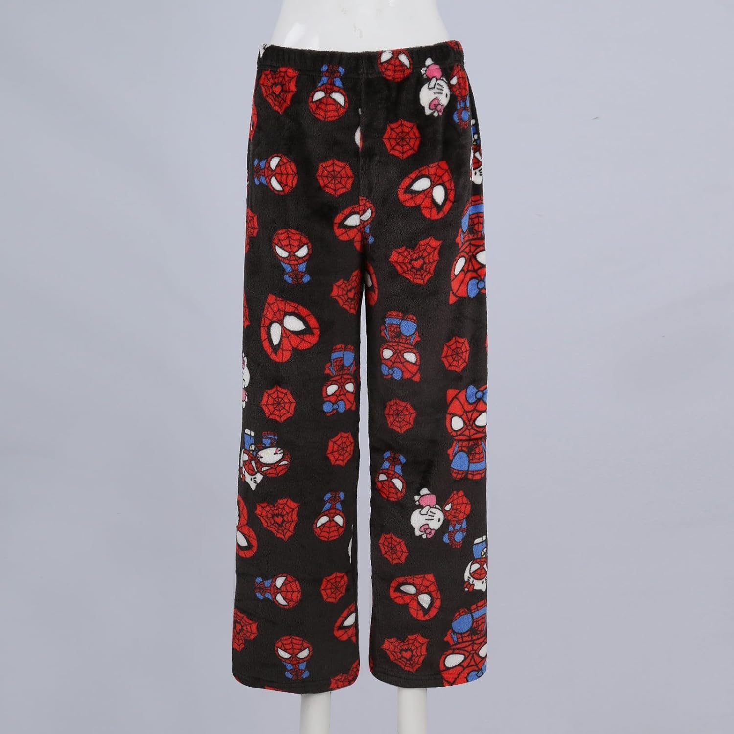 Maioloq Halloween Cartoon-Pyjamas, niedliche Hauspyjamas mit Ganzkörperdruck, lässige Schlafhose