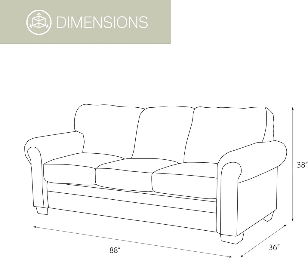 American Furniture Classics Model 8505-40 Wild Horses Sleeper Sofa Sofabed, Queen, Brown