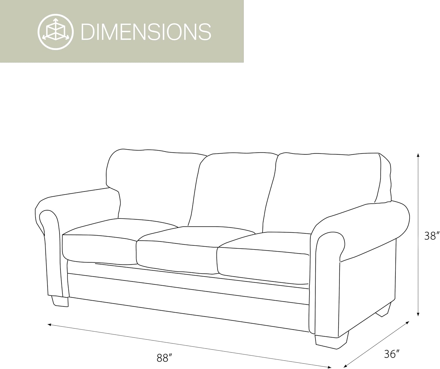 American Furniture Classics Model 8505-40 Wild Horses Sleeper Sofa Sofabed, Queen, Brown