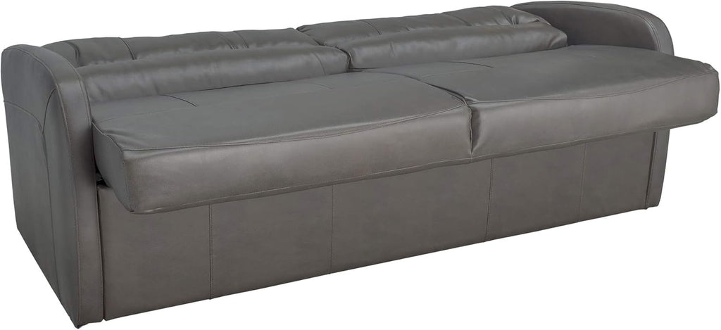 RecPro Charles Collection | 70" RV Jack Knife Sofa w/Arms | RV Sleeper Sofa | RV Couch | RV Living Room (Slideout) Furniture | RV Furniture | Camper Furniture | Chestnut