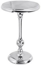 Round Metal Side Table, Coffee End Table for Small Spaces, Lightweight Accent Table for Living Room, Bedroom, Balcony - Easy Assembly,18 Inches (Gold) - APLHA Living Home