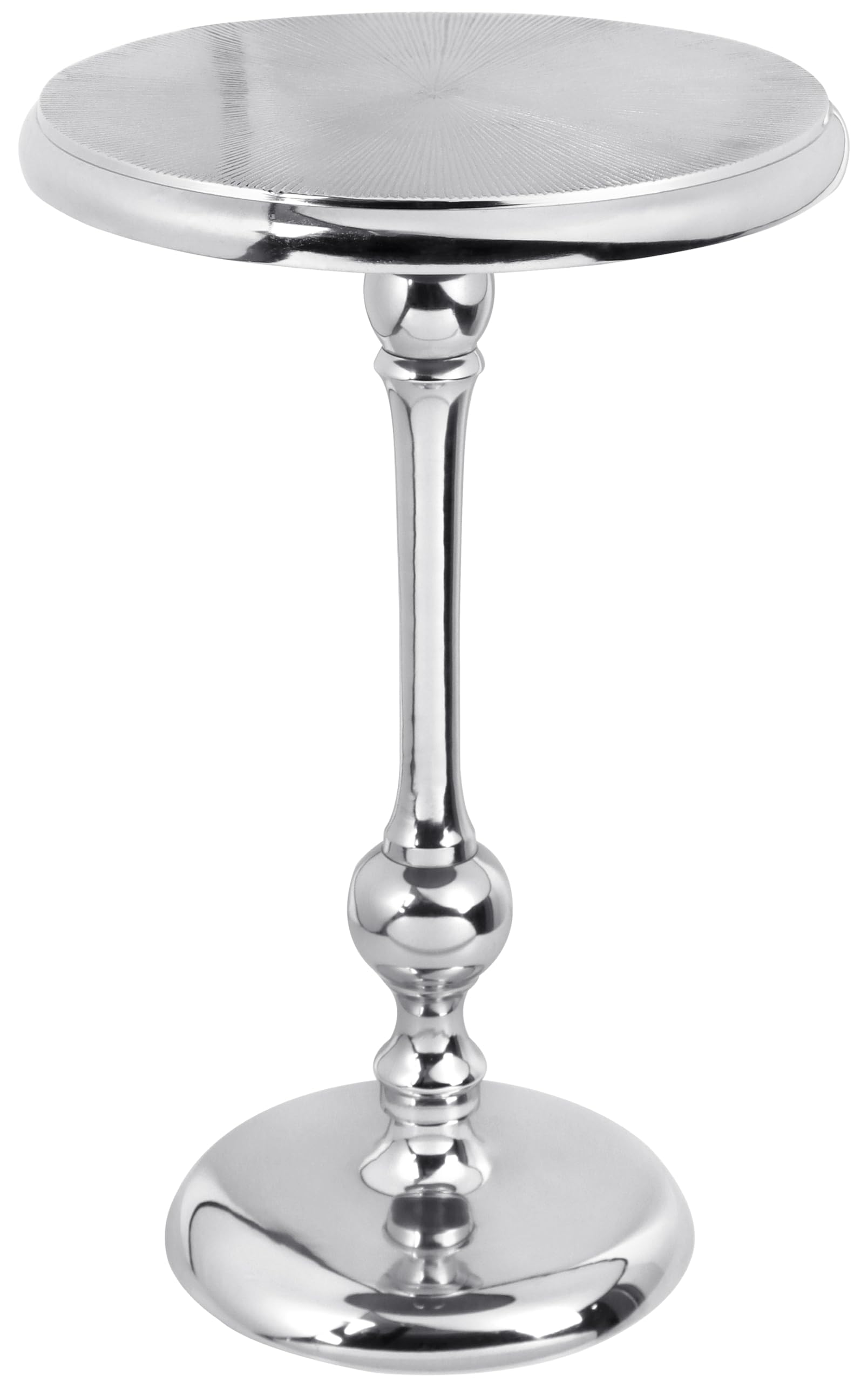 Round Metal Side Table, Coffee End Table for Small Spaces, Lightweight Accent Table for Living Room, Bedroom, Balcony - Easy Assembly,18 Inches (Gold) - APLHA Living Home