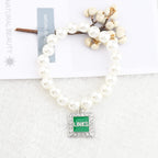 UJIMS Sorority Gift Green Sorority Sister Brooch Pin Graduation Jewelry for Women Greek Sorority Gift