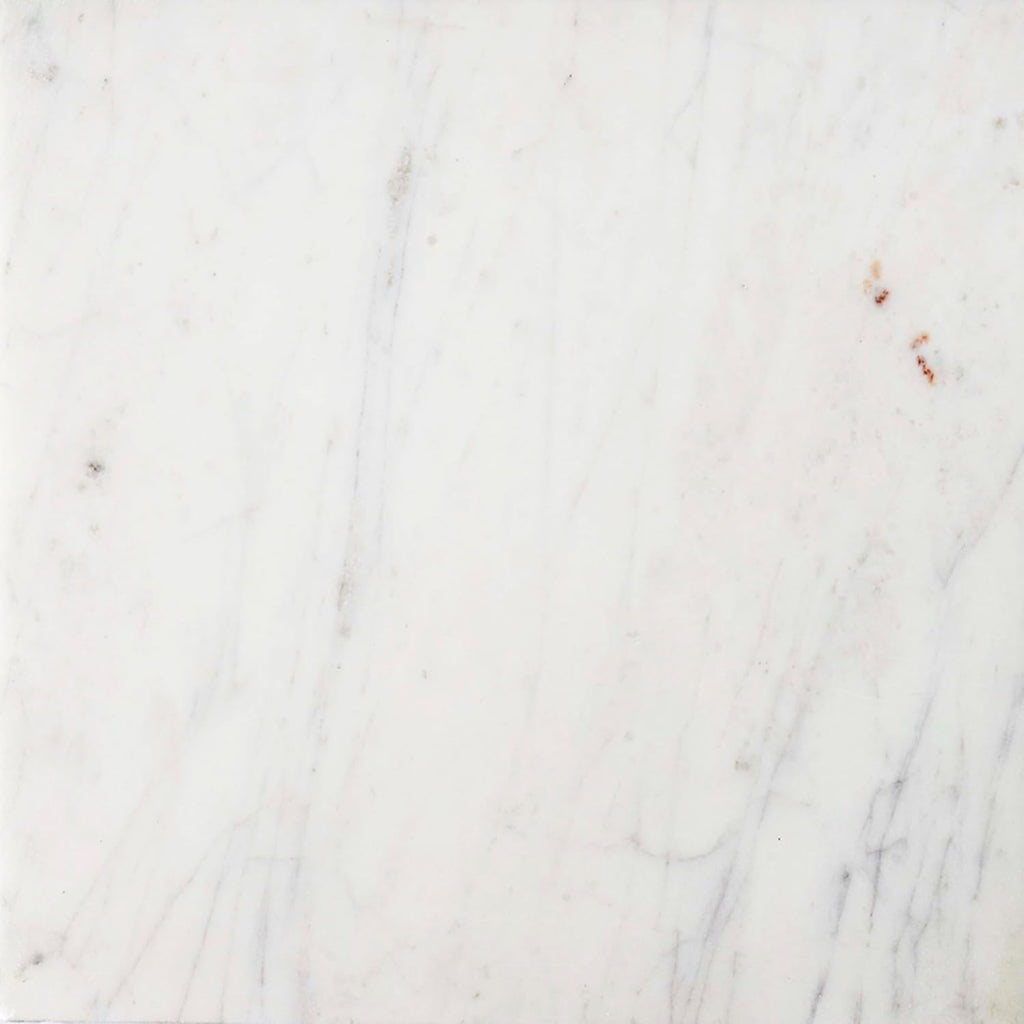 SIMPLIHOME Skyler 18-inch Wide Metal Table in White/Gold, C-Shaped Industrial-Style Side Table with Genuine Marble Top for Living Room, Bedroom, or Home Office