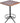 Diwhy Industrial Design Bar Table Height Adjustable 30.3-35.4in Kitchen Dining Coffee Bistro Pub Square Table Top Table Black