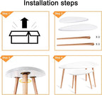 Small Coffee Nesting Table Luxury Blue Marble Gold Abstract Texture Indigo Ocean Blue marbling Modern Minimalist Side Table Triangle End Tea Table Center Table Set of 2Living Room Bedroom