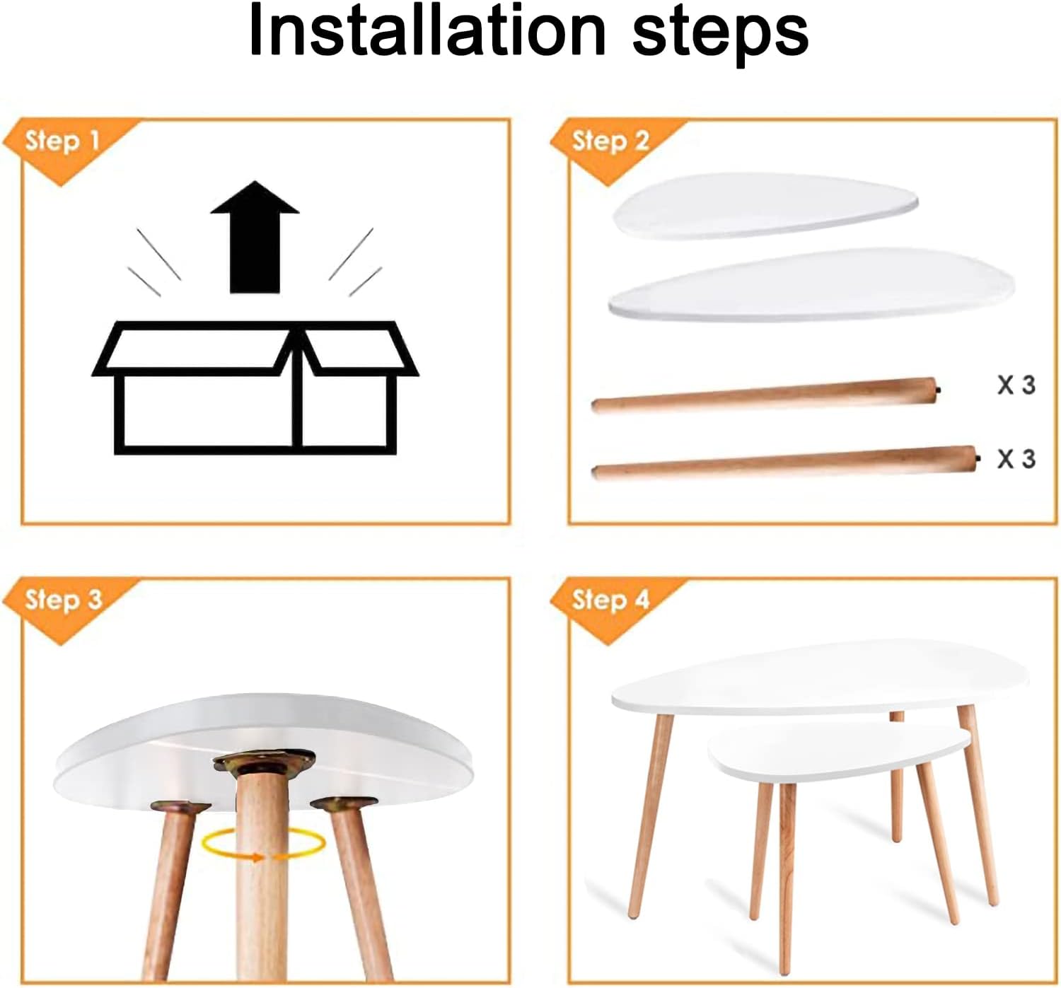 Small Coffee Nesting Table Luxury Blue Marble Gold Abstract Texture Indigo Ocean Blue marbling Modern Minimalist Side Table Triangle End Tea Table Center Table Set of 2Living Room Bedroom