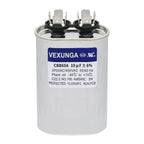 45/5 uF 45+5 MFD 370V or 440V Dual Run Start Round A/C Capacitor 45 5 uF 370 440 Volt VAC CBB65B Air Conditioner Capacitors for AC Unit Fan Motor Start or Heat Pump or Condenser Straight Cool