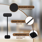 Pedestal Side Table, Small Drink Tables Pedestal Stand, Black Square Mini End Table, Cocktail Martini Coffee Tables, Tiny Side Table for Living Room,Small Spaces,Sofa,Couch