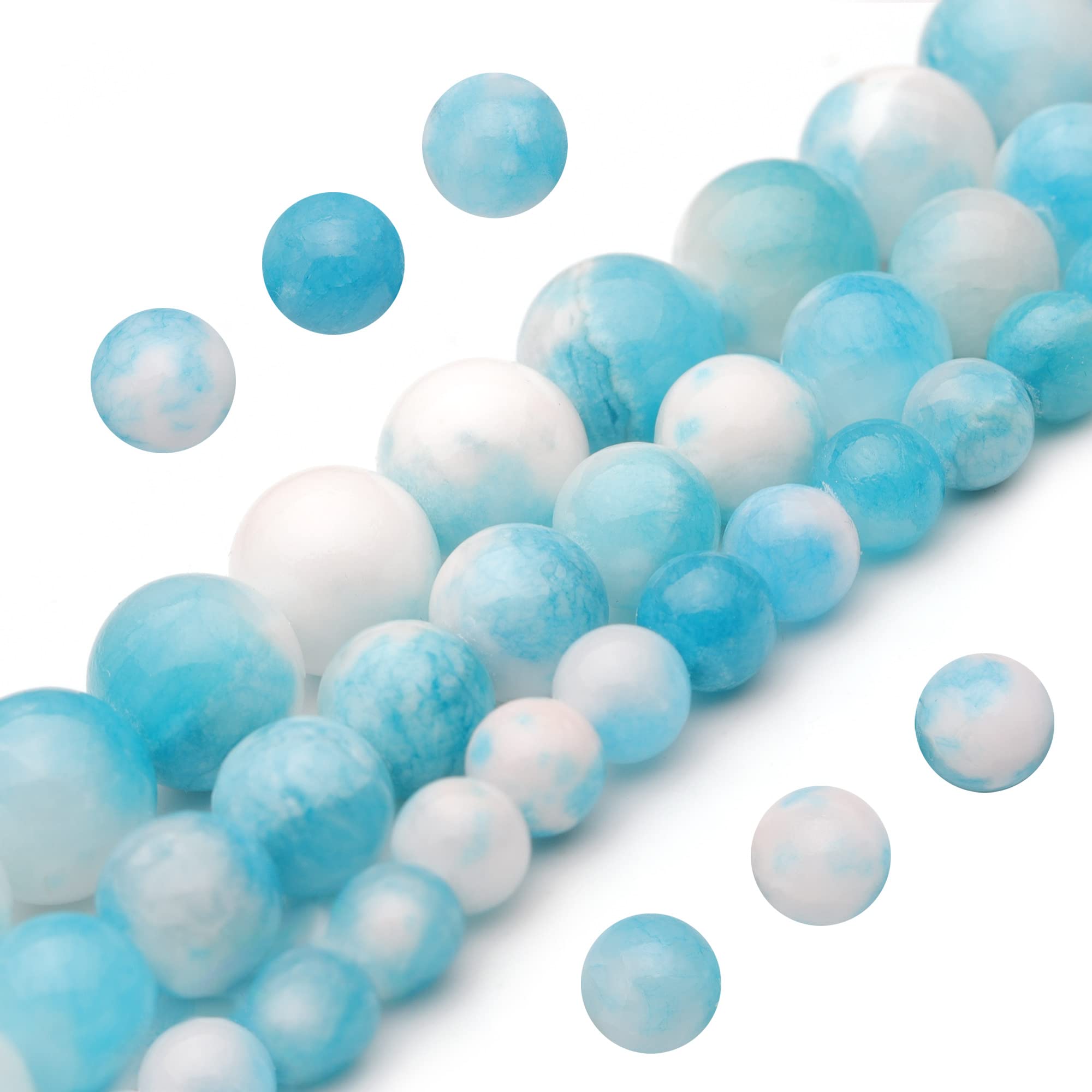 Youngbling Natural Gemstone Beads for Jewelry Making,8mm Black Lava Polished Round Smooth Stone Beads,Genuine Real Stone Beads for Bracelet Necklace 15 Inch(Black Lava,8mm)