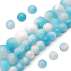 Youngbling Natural Gemstone Beads for Jewelry Making,8mm Black Lava Polished Round Smooth Stone Beads,Genuine Real Stone Beads for Bracelet Necklace 15 Inch(Black Lava,8mm)