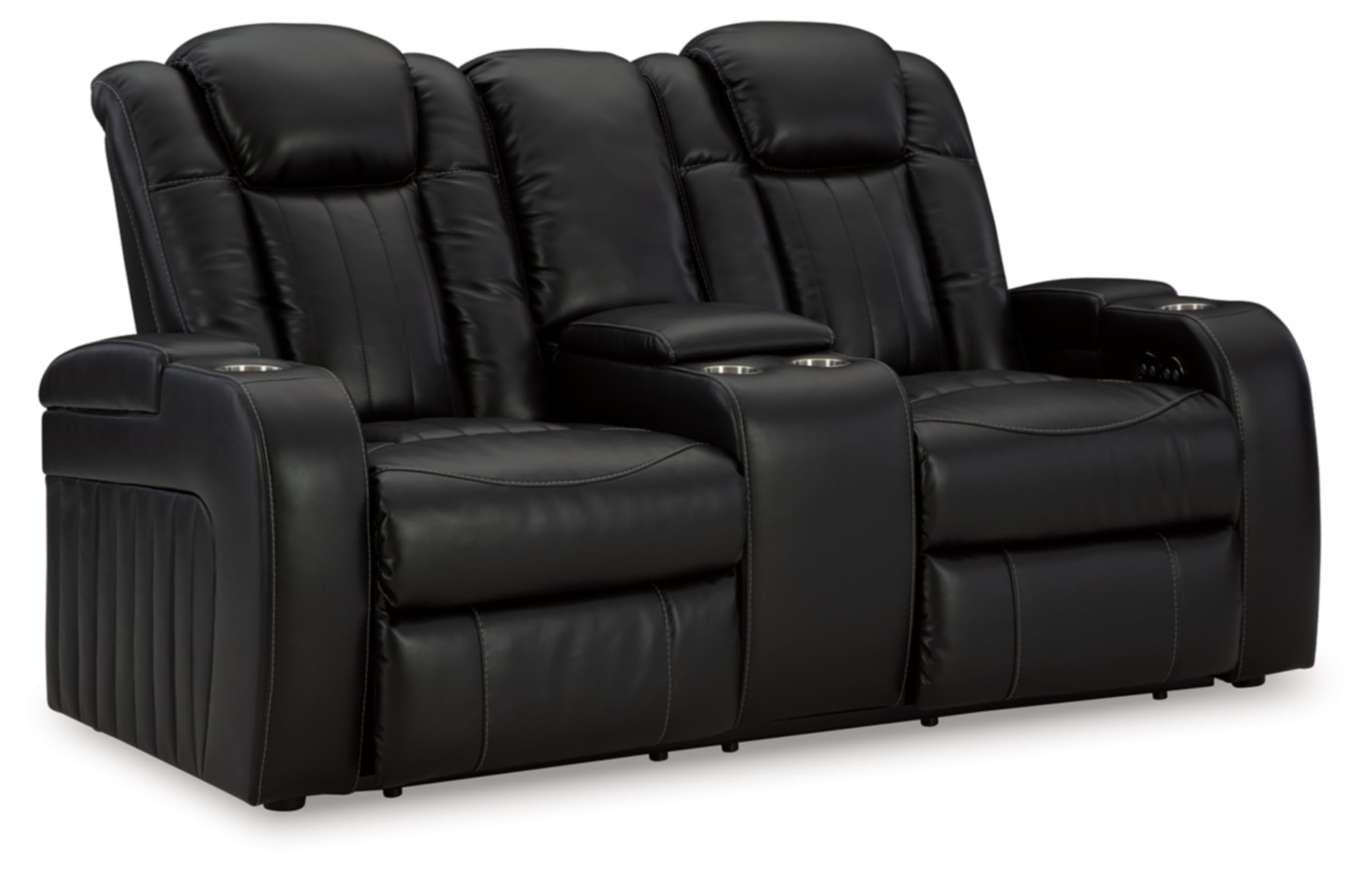 Signature Design by Ashley Next-Gen DuraPella Power Reclining Sofa with Adjustable Headrest, Sand